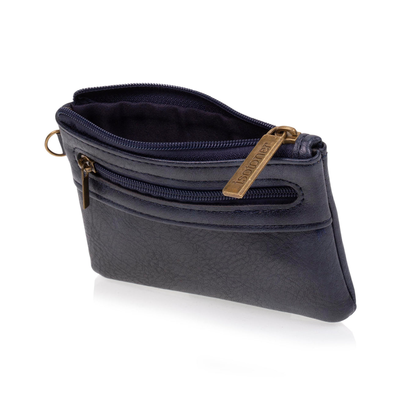 Cartera con cremallera Hombre Azul marino