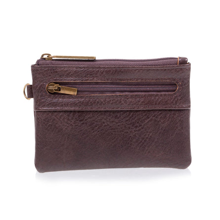 Cartera con cremallera Hombre Marrón - Isotoner