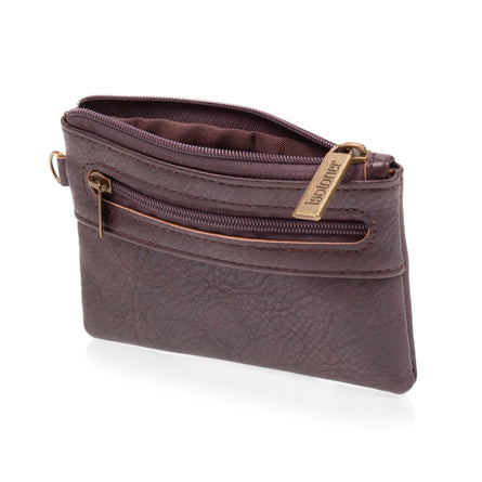 Cartera con cremallera Hombre Marrón - Isotoner
