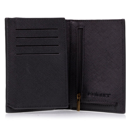 Cartera 3 compartimentos Hombre Negro - Isotoner
