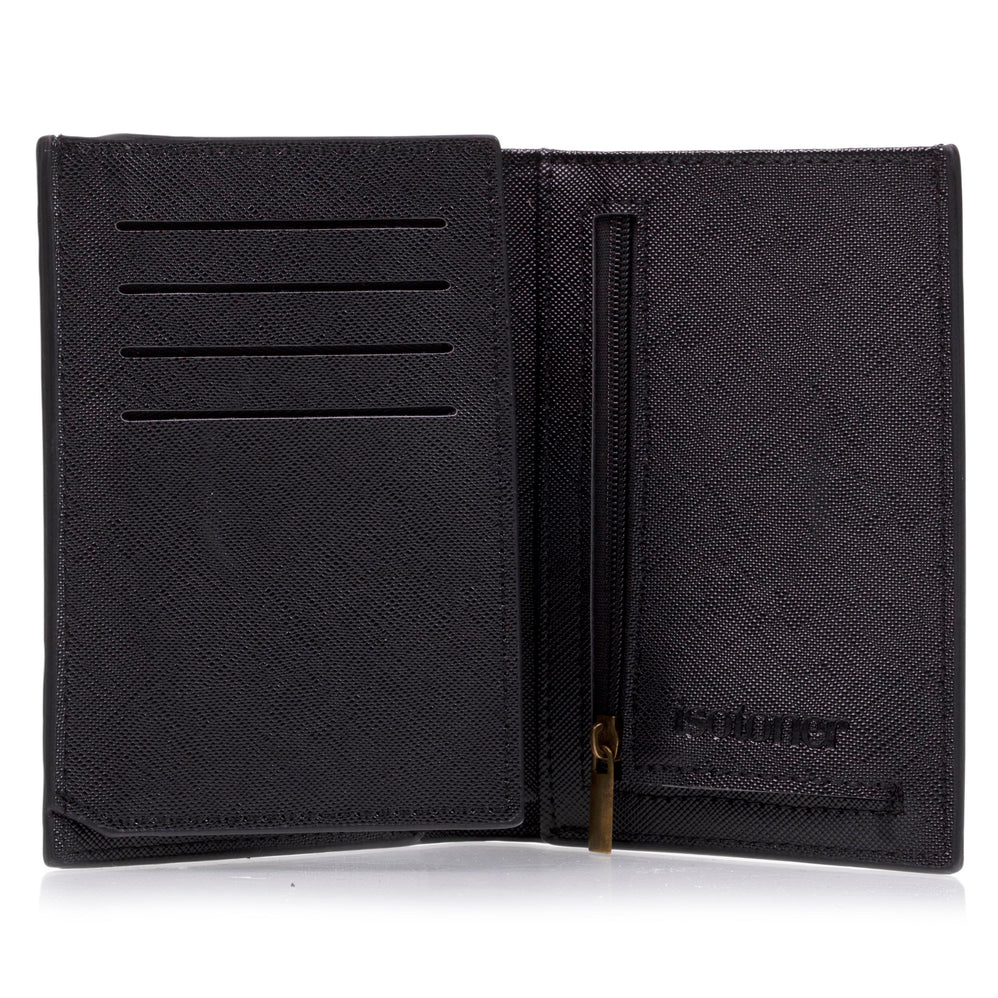 Cartera 3 compartimentos Hombre Negro - Isotoner