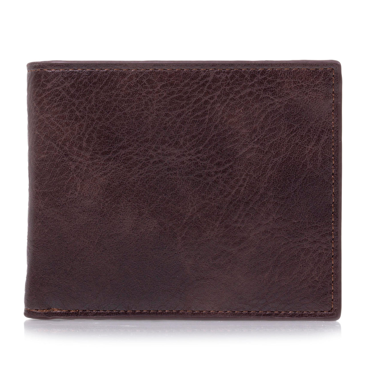 Cartera Hombre con bolsillo a presión Marrón
