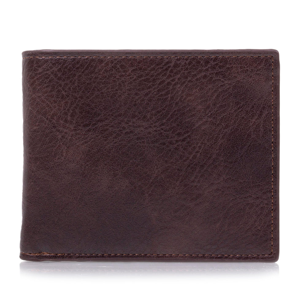 Cartera Hombre con bolsillo a presión Marrón - Isotoner