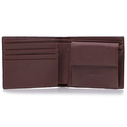 Cartera Hombre con bolsillo a presión Marrón - Isotoner