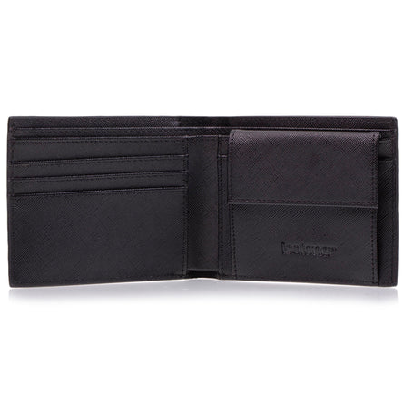 Cartera Hombre con bolsillo a presión Negro - Isotoner