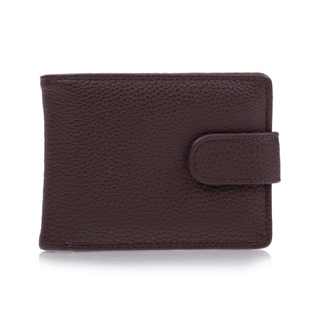 Cartera con tapa y broche Hombre Marrón - Isotoner