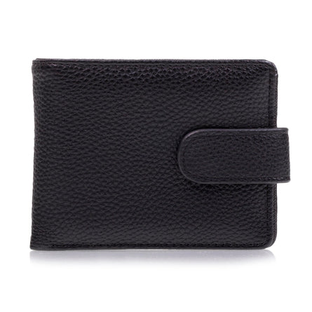 Cartera con tapa y broche Hombre Negro - Isotoner