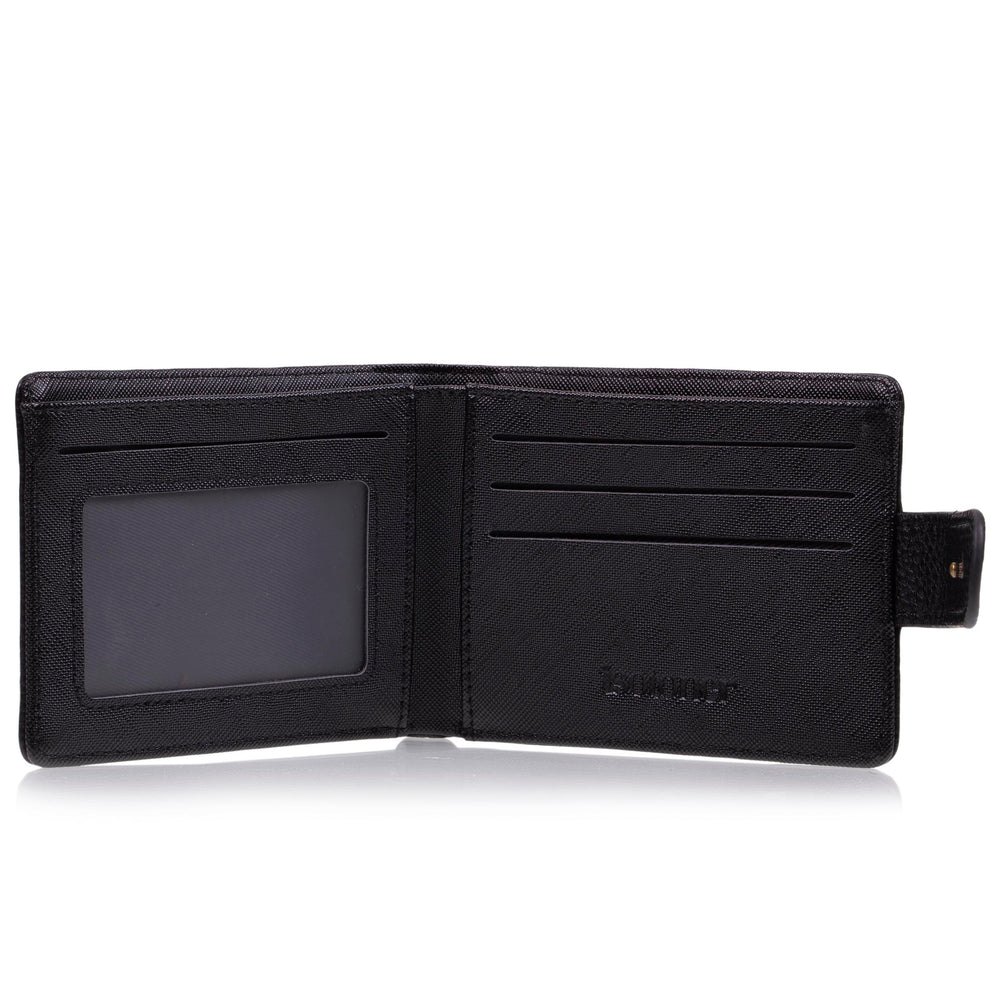 Cartera con tapa y broche Hombre Negro - Isotoner