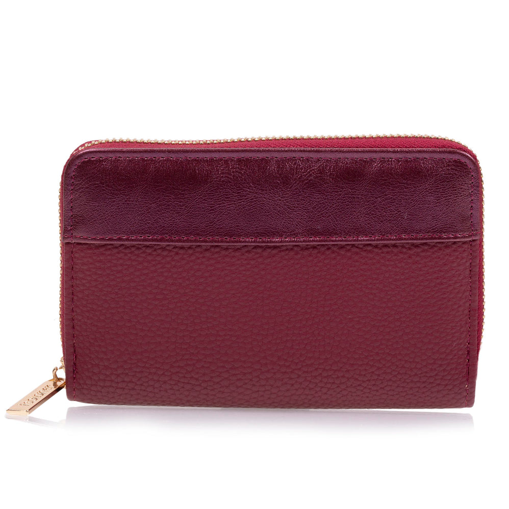 Cartera Mujer cremallera Rojo - Isotoner