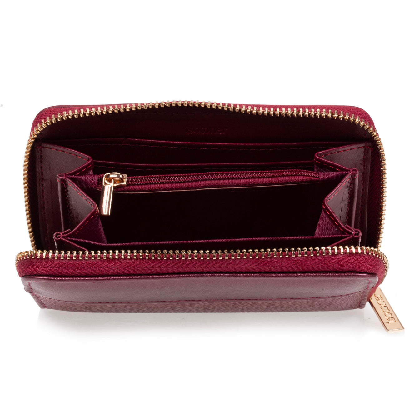 Cartera Mujer cremallera Rojo
