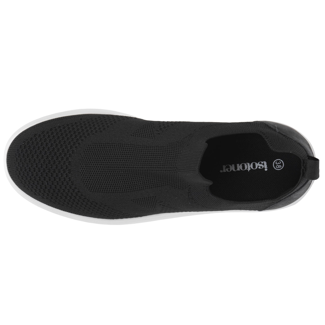 Tenis Mujer slip-on plataforma Negro