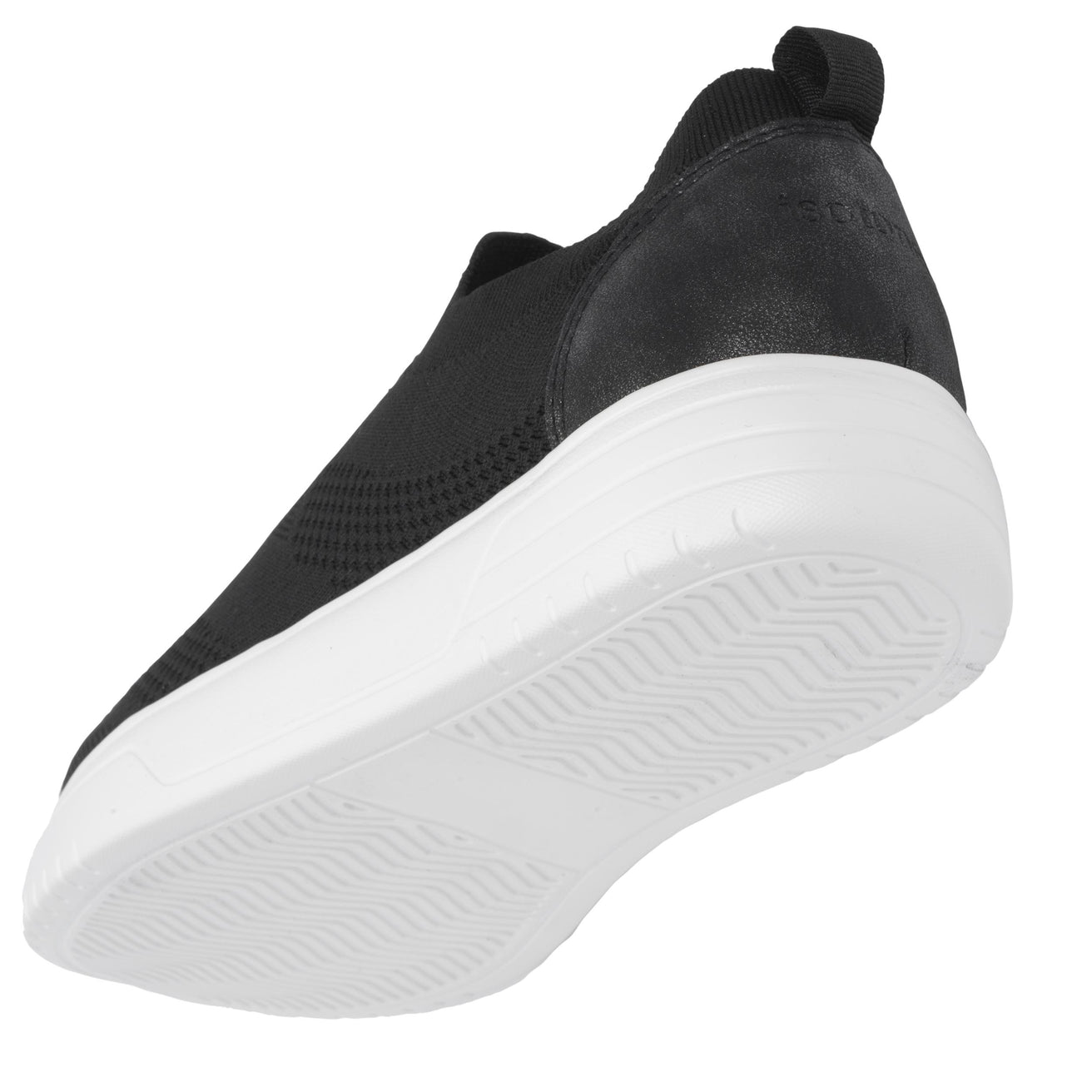 Tenis Mujer slip-on plataforma Negro