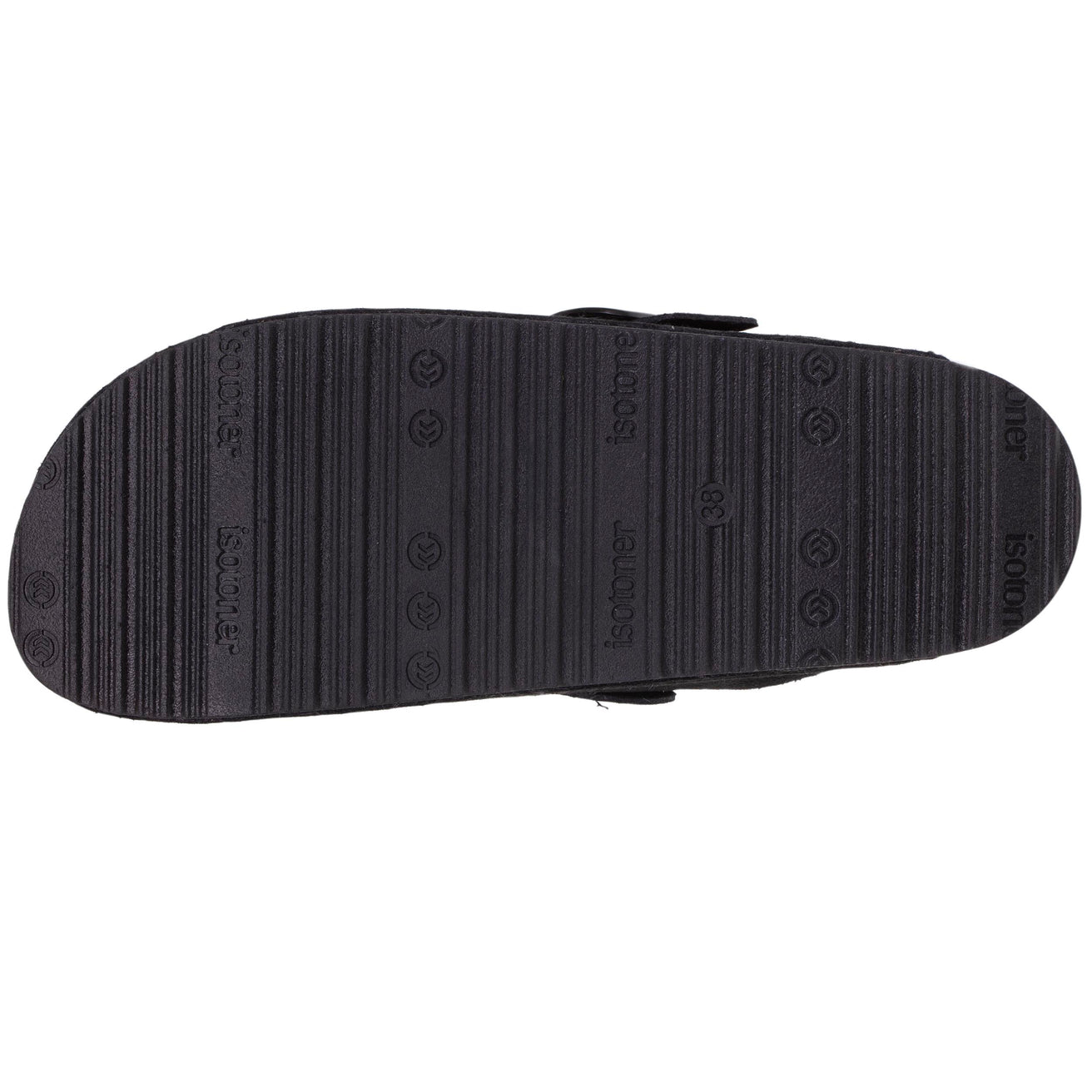 Zuecos forrados en cuero Mujer Negro