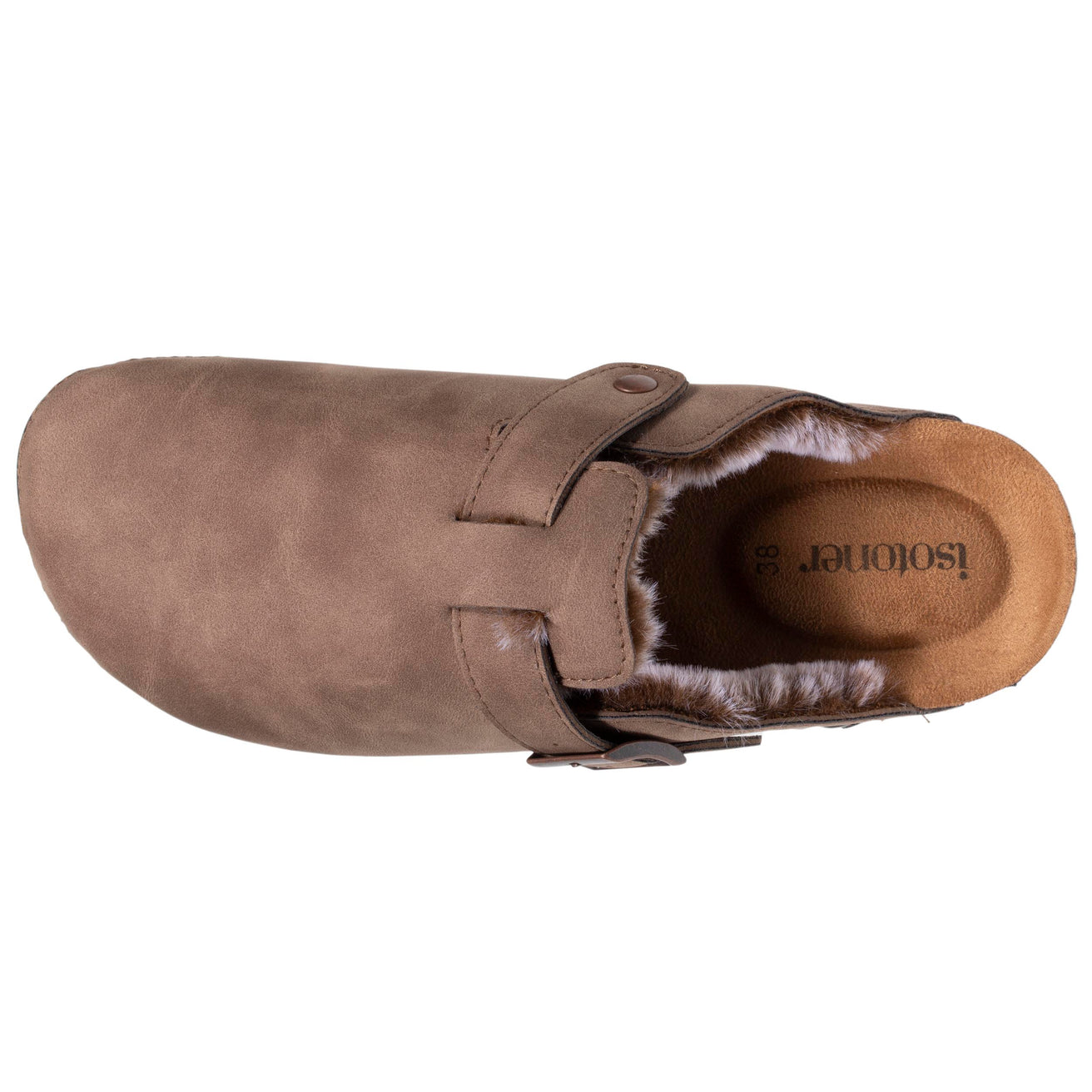 Zuecos forrados Mujer Topo