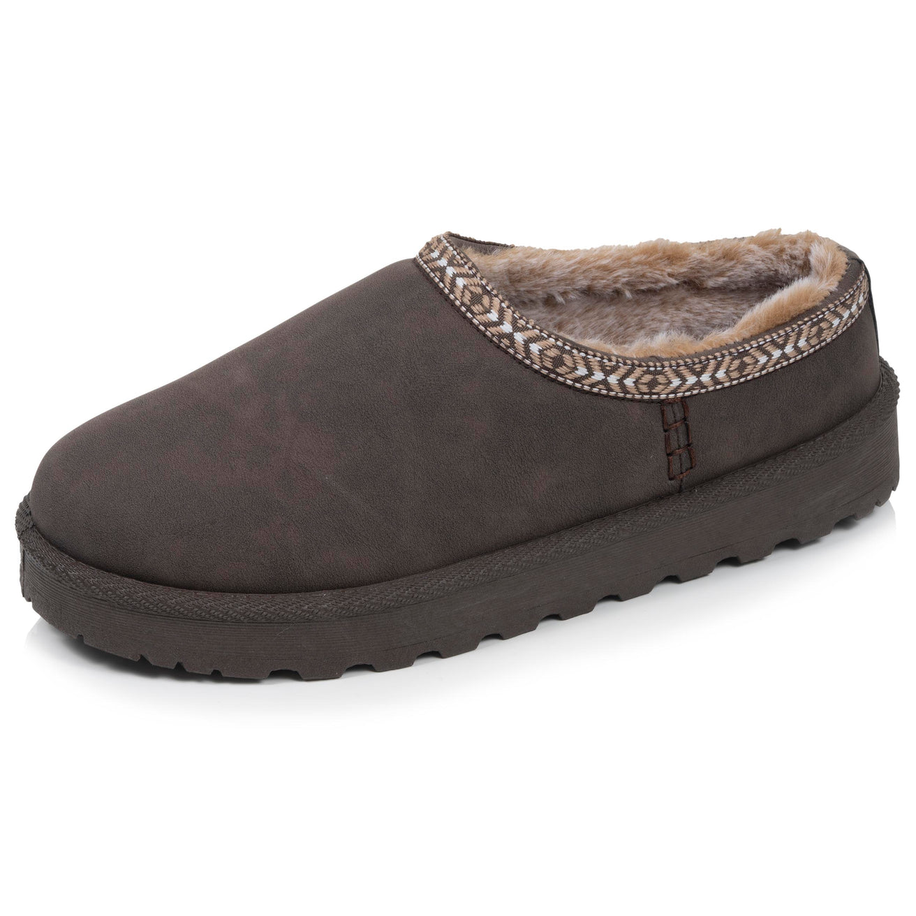 Zuecos Cozy Mujer forrados Marrón
