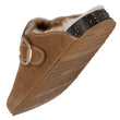Zuecos Mujer Camel pespuntes blancos