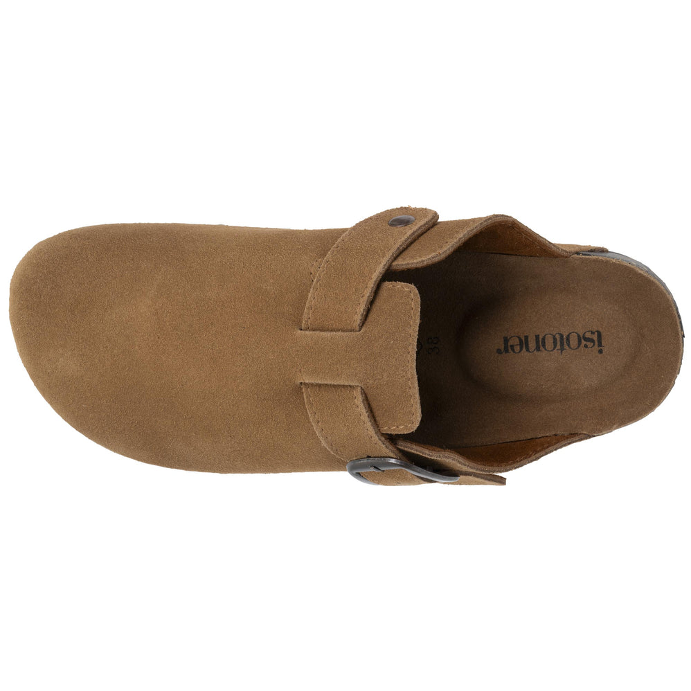 Zuecos Mujer cuero Camel - Isotoner