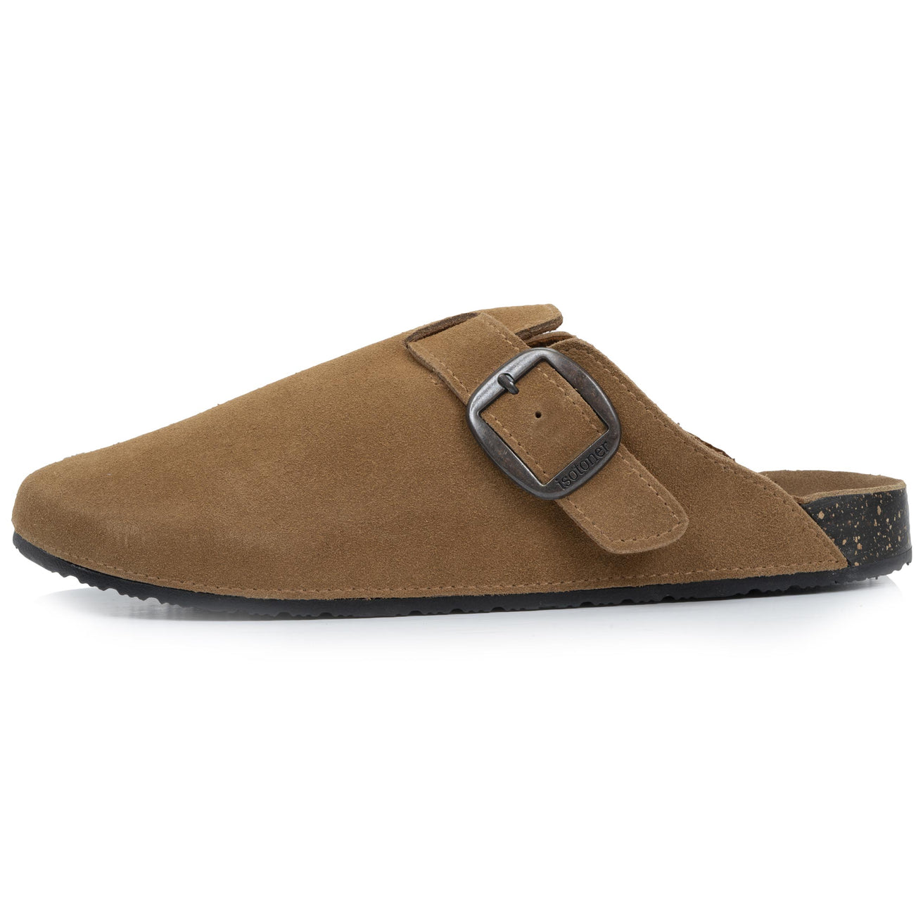 Zuecos Mujer cuero Camel