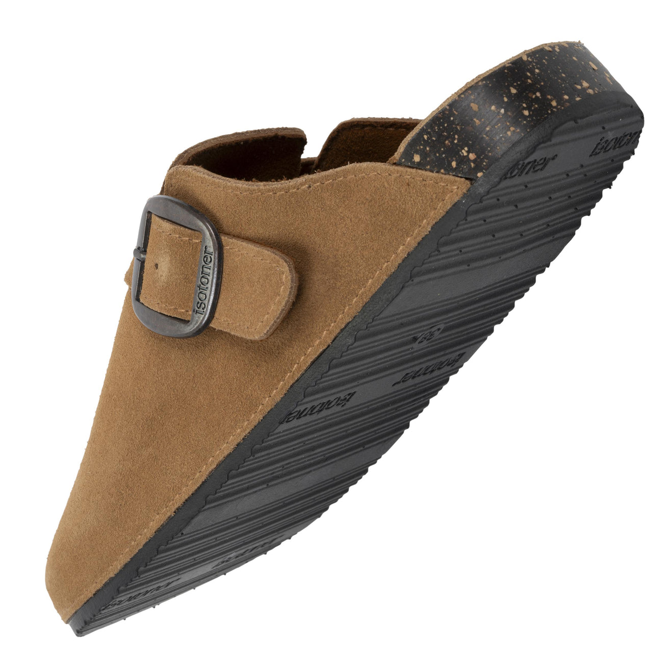 Zuecos Mujer cuero Camel