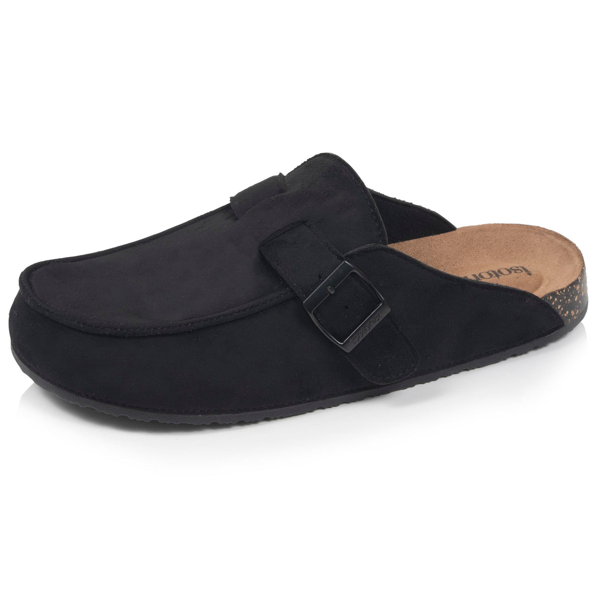 Zuecos Mocasines Mujer Negro