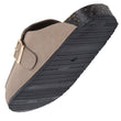 Zuecos Mocasines Mujer Topo