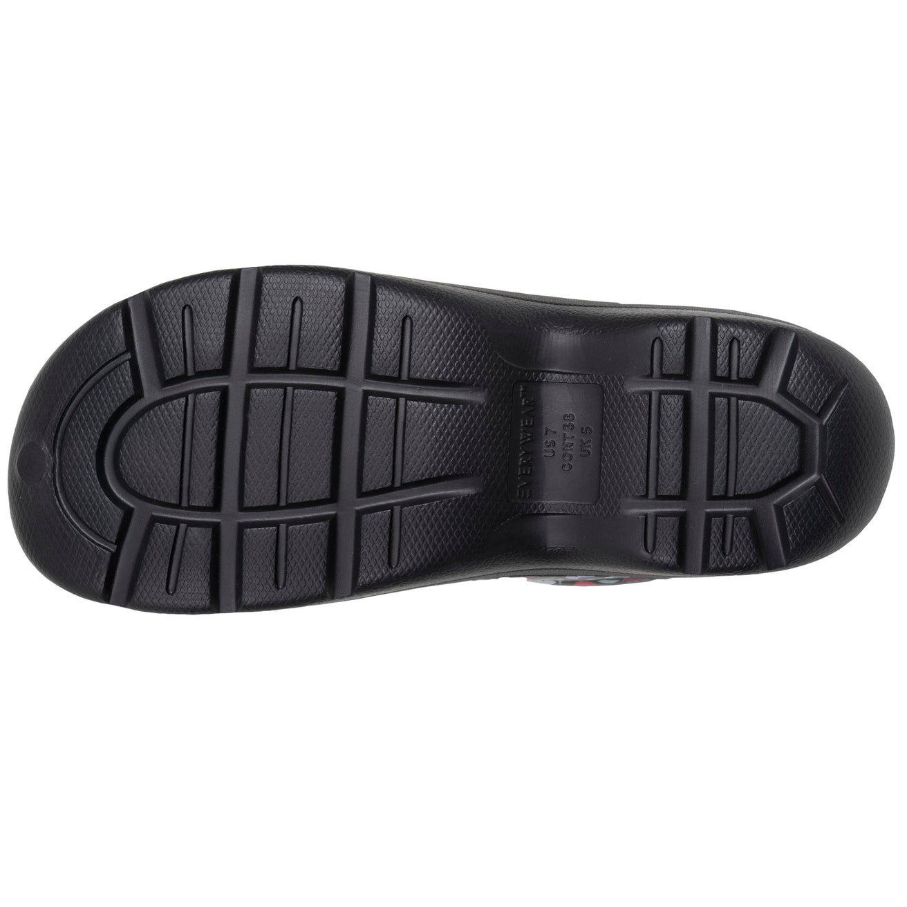 Zuecos de jardín para Mujer con estampado floral Negro