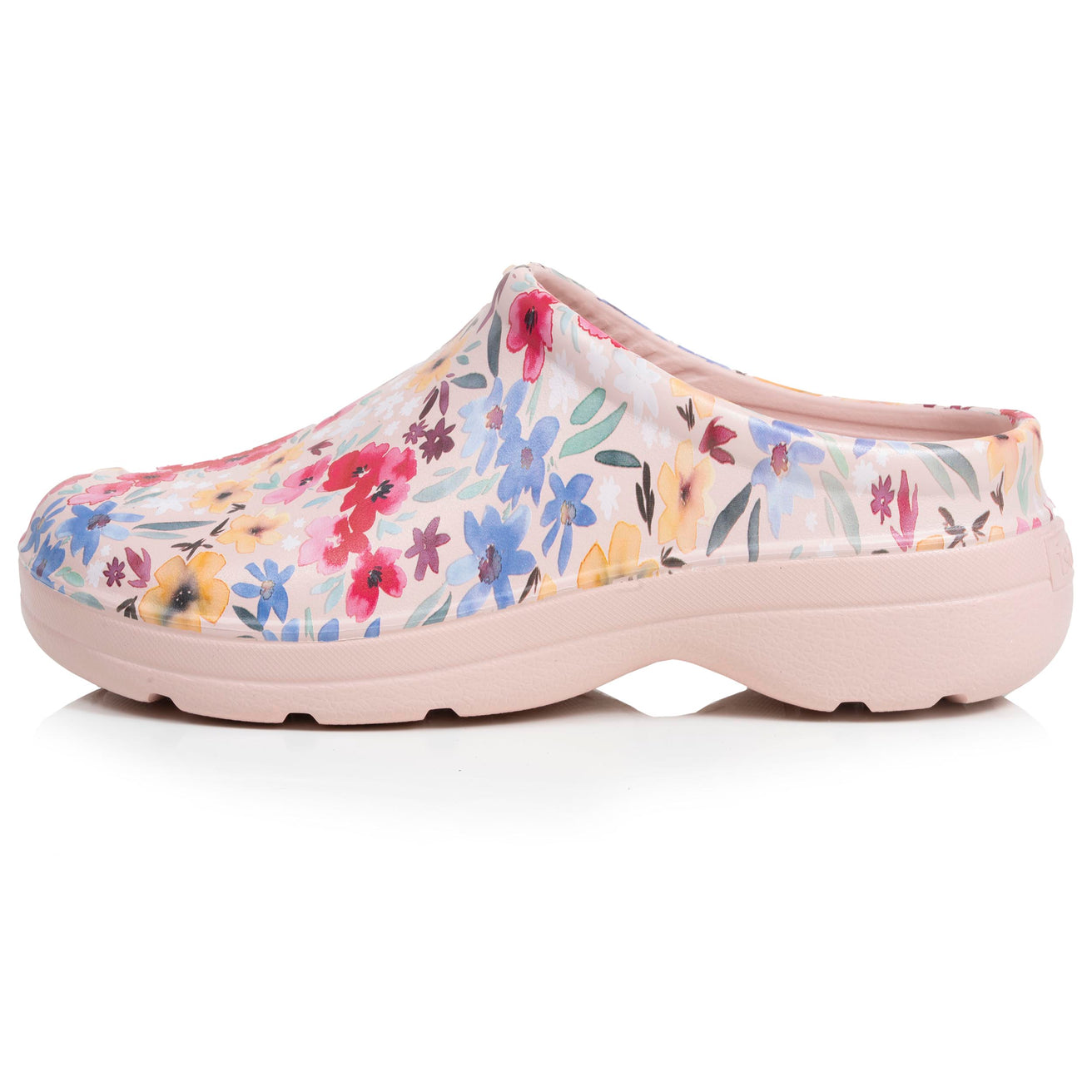 Zuecos de jardín para Mujer en estampado floral Rosa