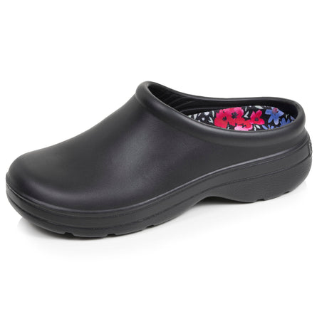 Zuecos de jardín para Mujer con estampado floral en Negro - Isotoner