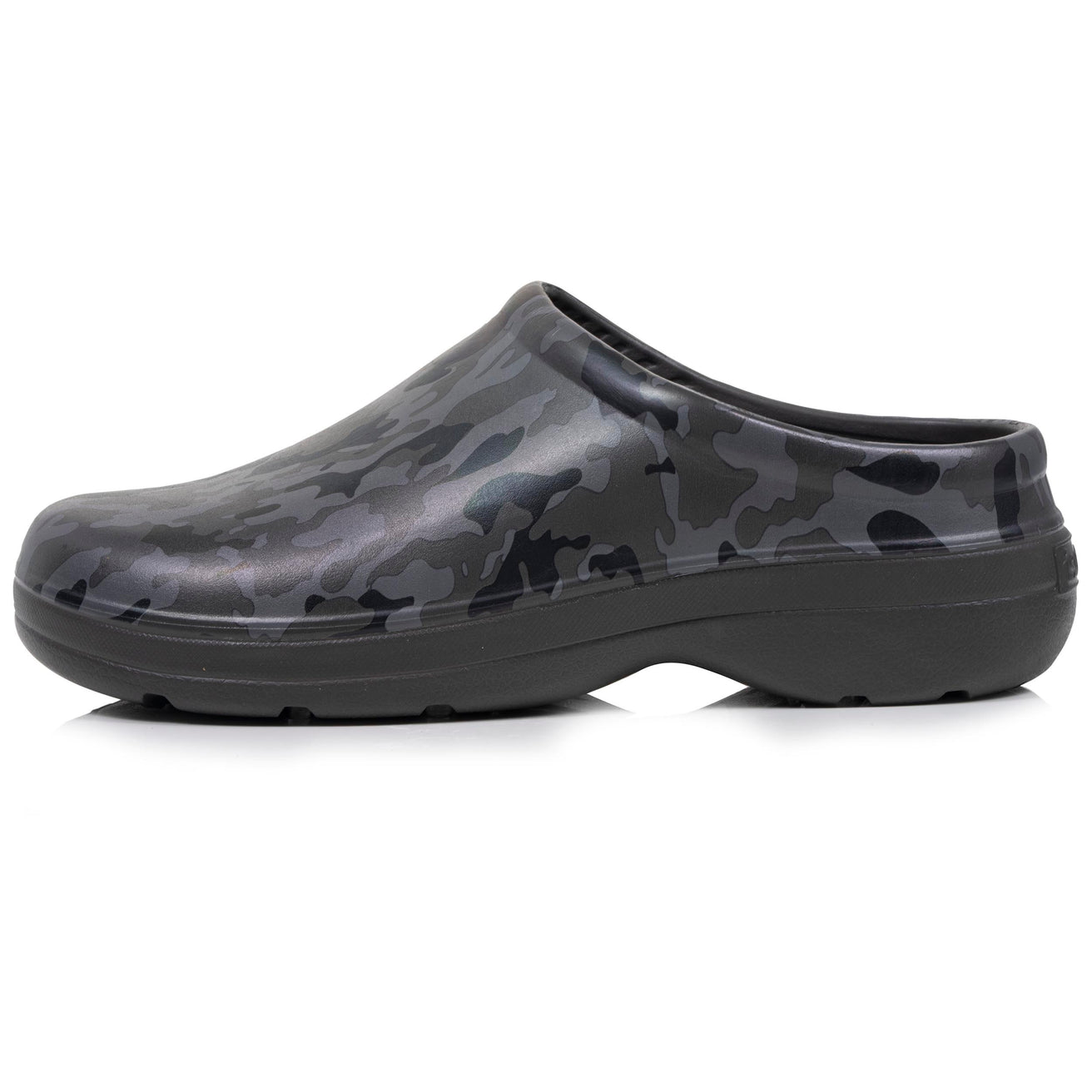 Zuecos de jardín Hombre estampado camuflaje Gris