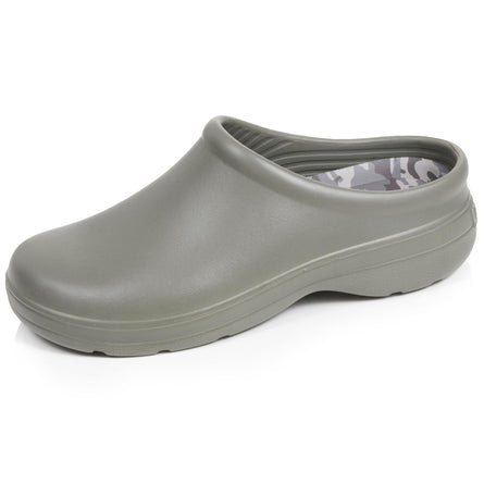 Zuecos de jardín para Hombre con estampado de camuflaje caqui - Isotoner