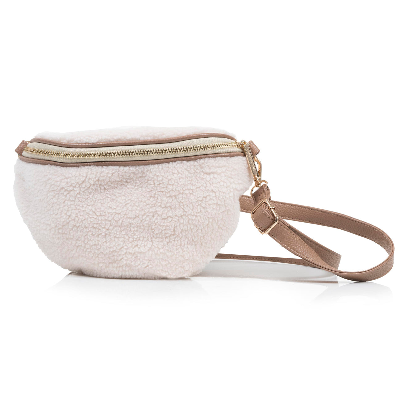 Riñonera Sherpa Mujer Beige
