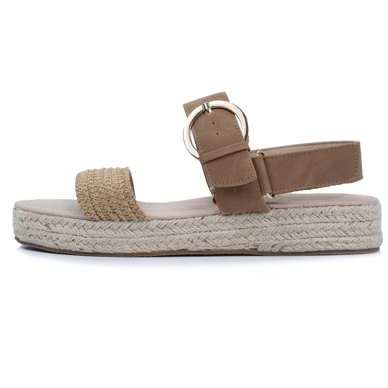 Sandalias Mujer Trenzadas Camel