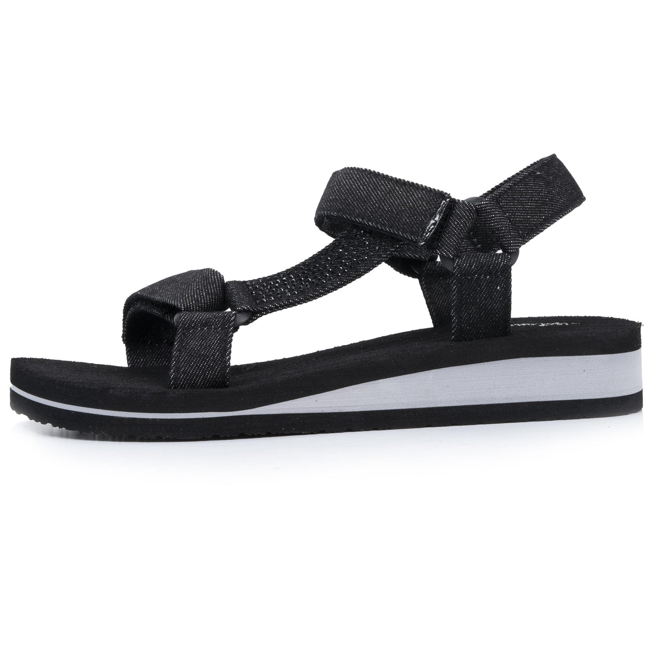 Sandalias Mujer sport tacón Negro