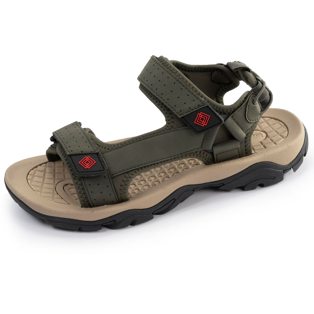 Sandalias Hombre Sport Caqui - Isotoner