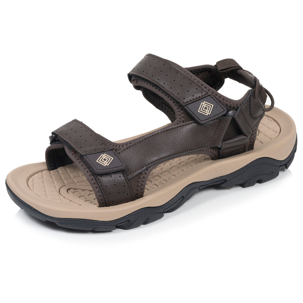 Sandalias Hombre Sport Marrón oscuro - Isotoner