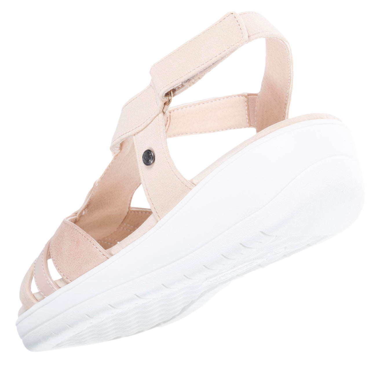 Sandalias Mujer CONFORT PLUS superior de pedrería Camel