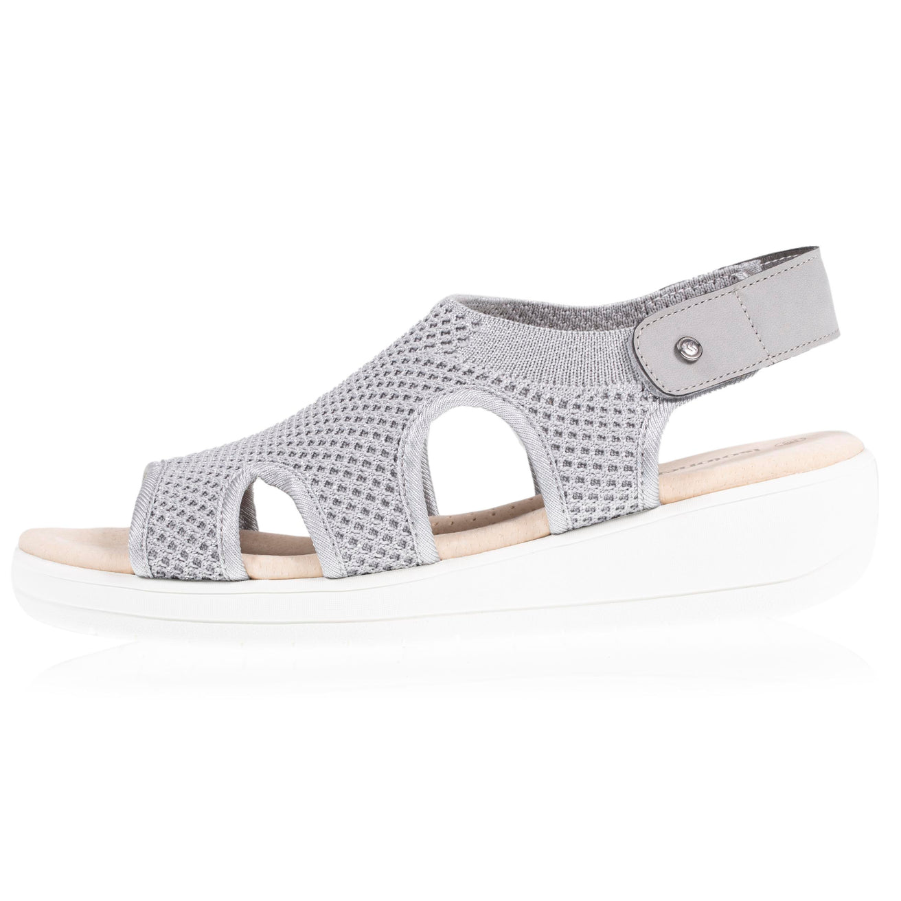 Sandalias Mujer CONFORT PLUS Gris Lurex