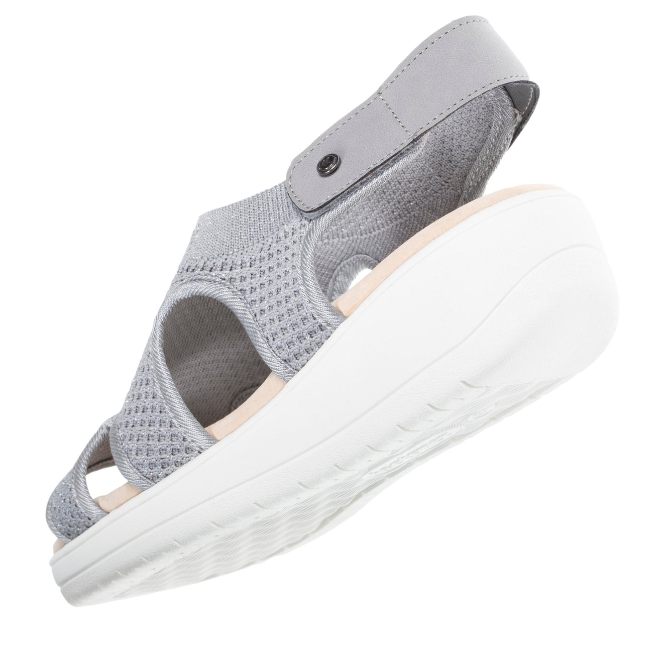 Sandalias Mujer CONFORT PLUS Gris Lurex