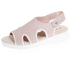 Sandalias Mujer CONFORT PLUS Gris Lurex rose poudré lurex - Isotoner