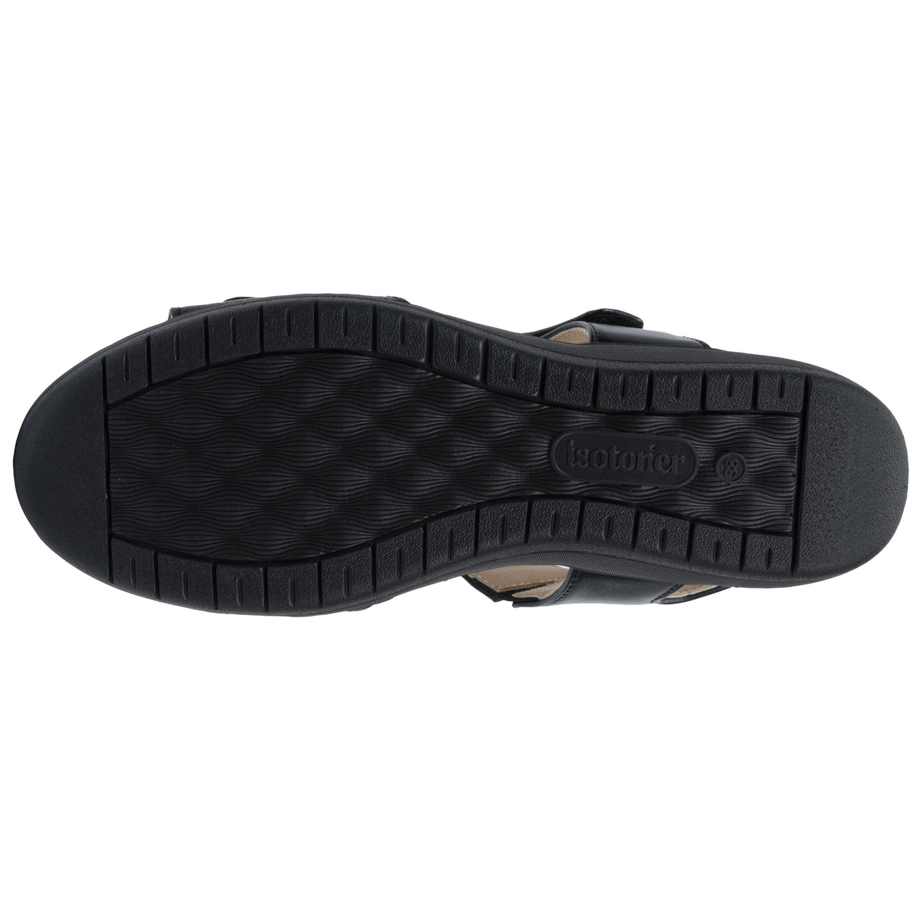 Sandalias Mujer CONFORT PLUS Rosa textiles Negro