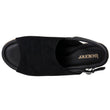 Sandalias Mujer suela plataforma cuerda Negro