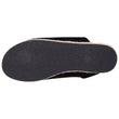 Sandalias Mujer suela plataforma cuerda Negro