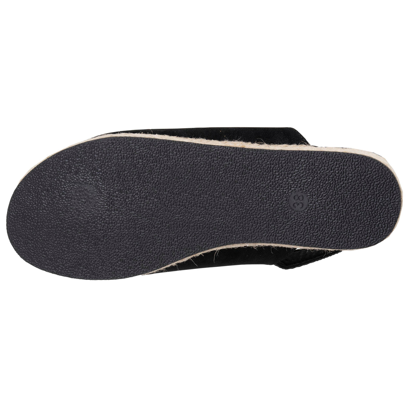 Sandalias Mujer suela plataforma cuerda Negro