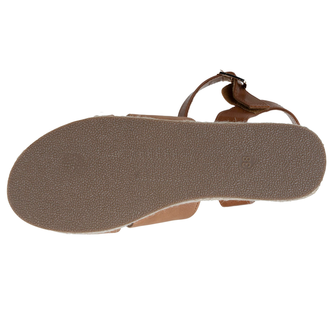 Sandalias Mujer suela plataforma cuerda Camel