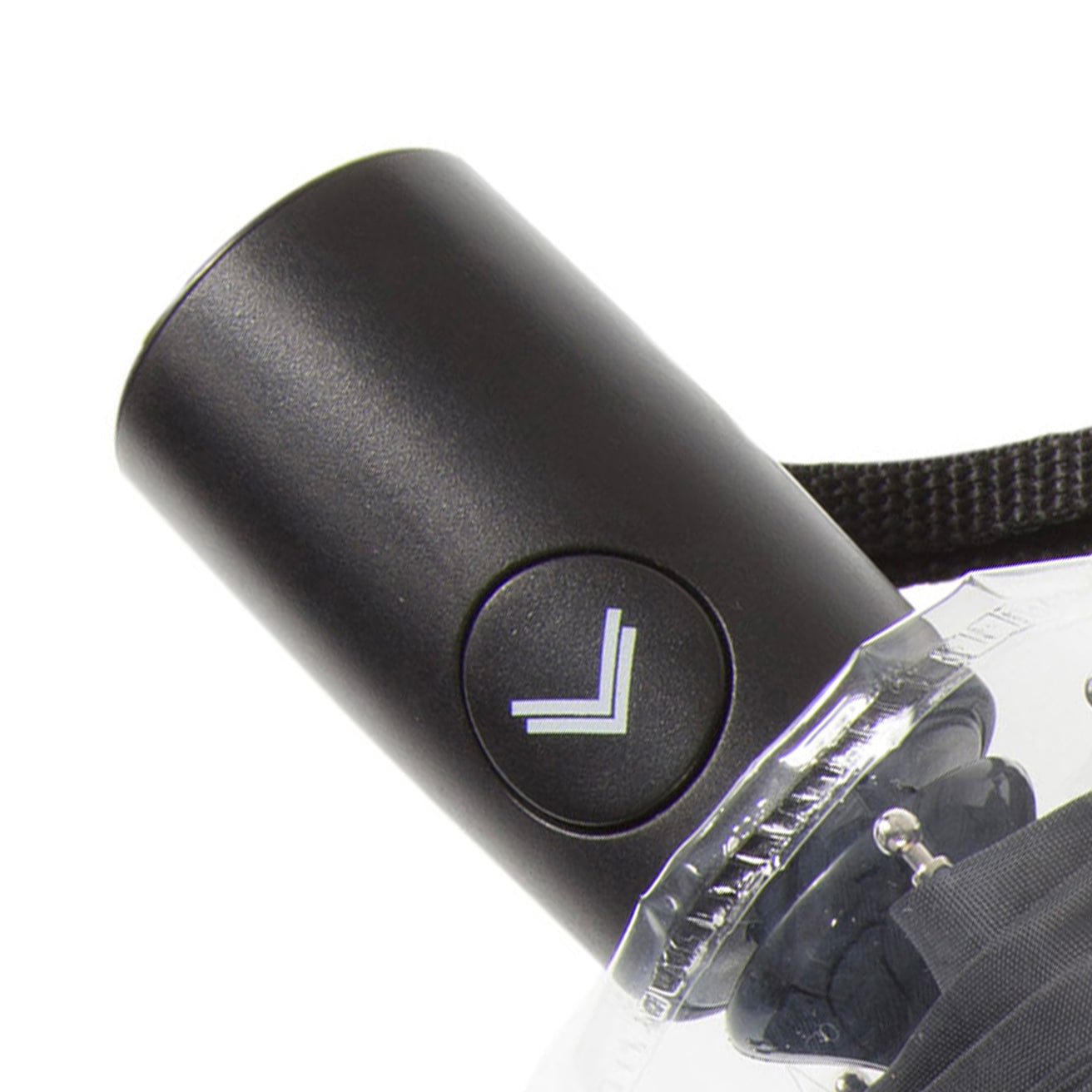 Paraguas Transparente PVC/Negro