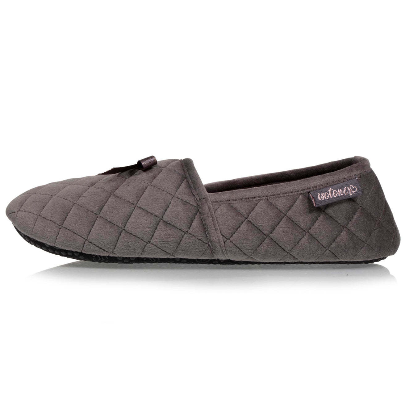 Zapatillas de casa slippers Mujer 3D acolchadas Gris oscuras