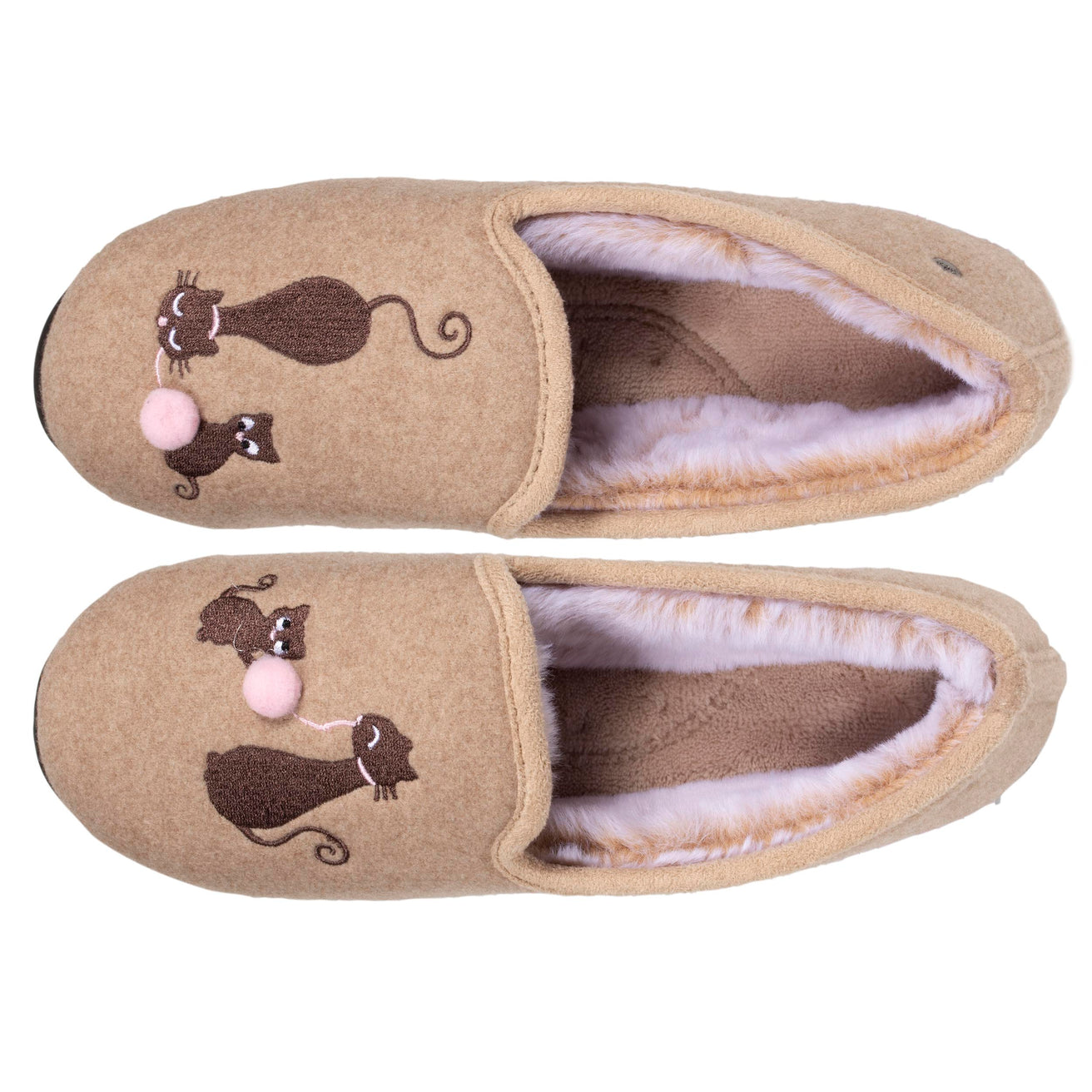 Zapatillas de casa cerradas Mujer Beige