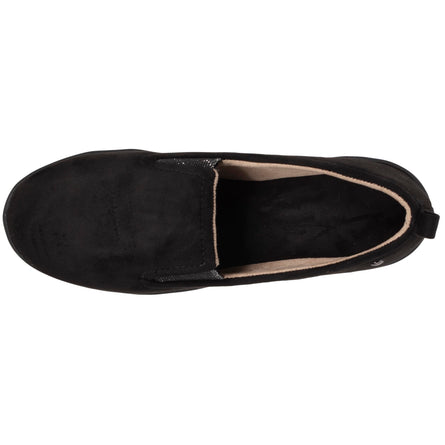 Zapatillas de casa mocasines con tacón Mujer Negro - Isotoner