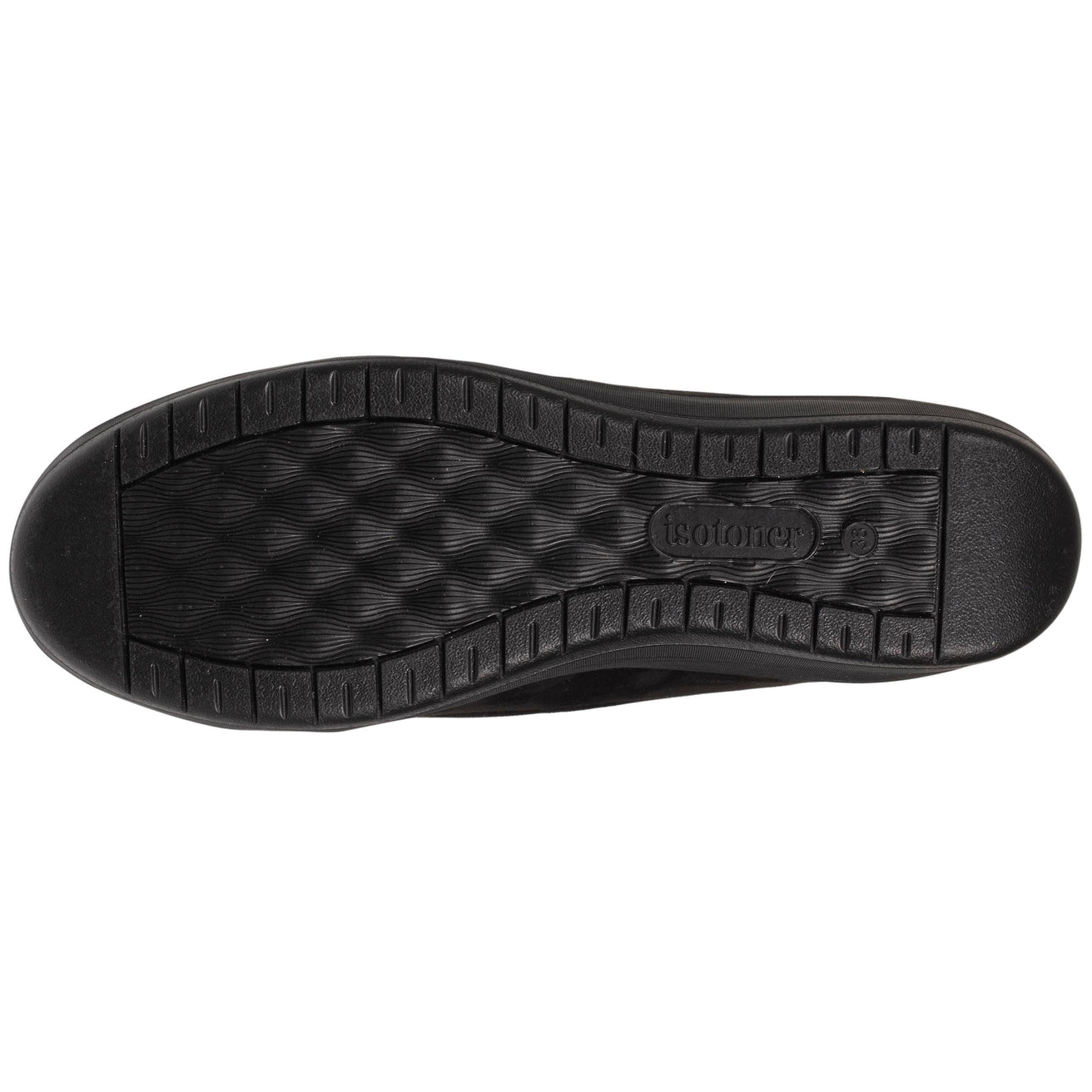 Zapatillas de casa mocasines con tacón Mujer Negro