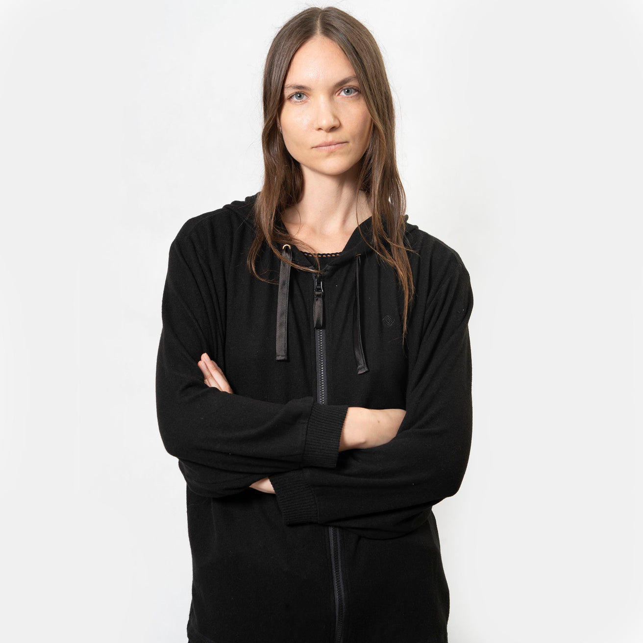 Sudadera con capucha Mujer Negro